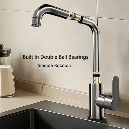 STARON Bathroom Basin Mixer Bathroom Basin Faucet 720° Rotatable for Sinks Stainless Steel Hot and Cold Mixer Tap Accessories