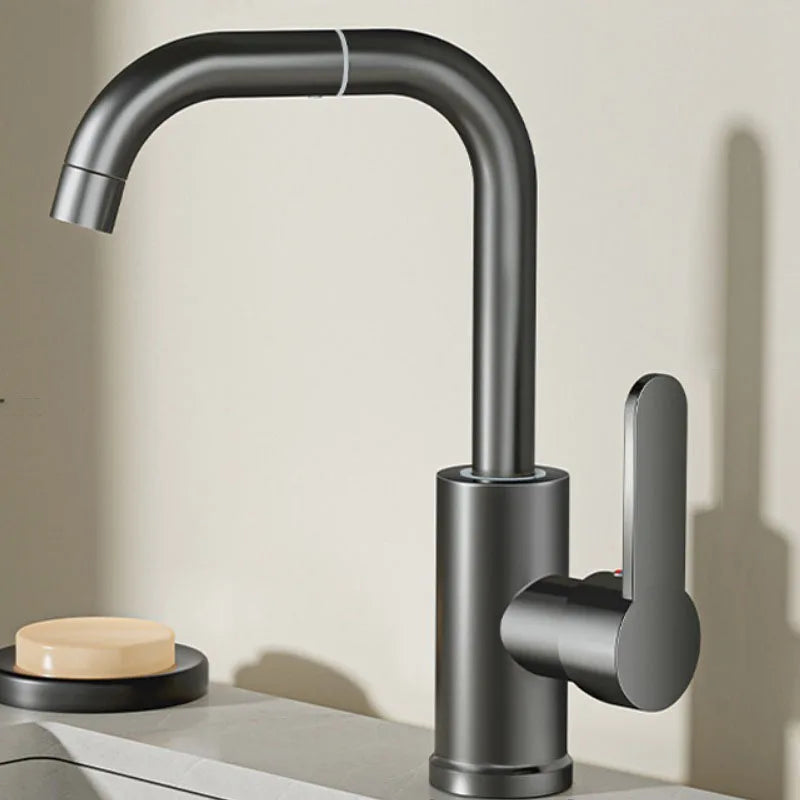 STARON Bathroom Basin Mixer Bathroom Basin Faucet 720° Rotatable for Sinks Stainless Steel Hot and Cold Mixer Tap Accessories